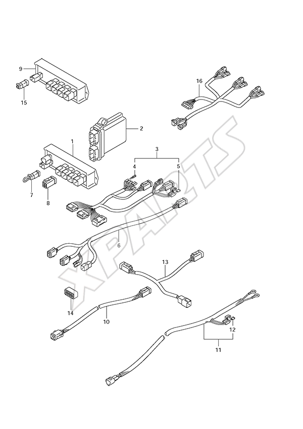  Opt: Harness (2) til Suzuki motor